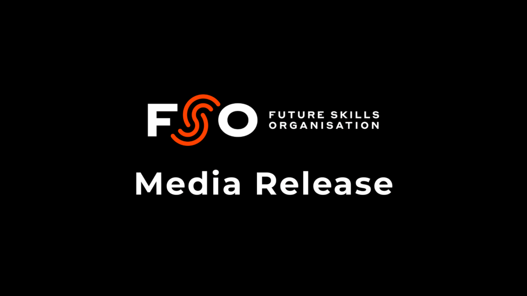 Plain black background with white text saying "FSO Media Release".