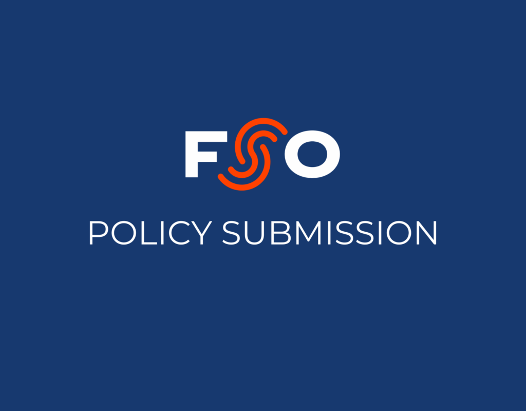 Image with the text "FSO policy submission"