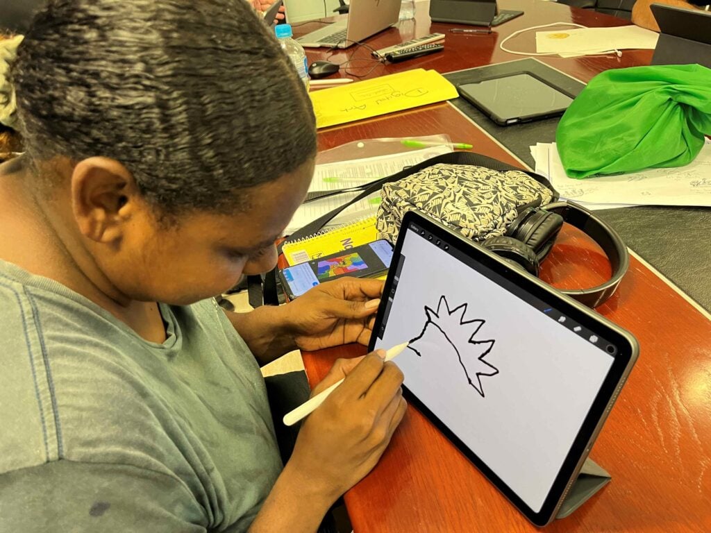 Digital Art workshop at Arkai-Kubin at Mua Island - March 2025 Student